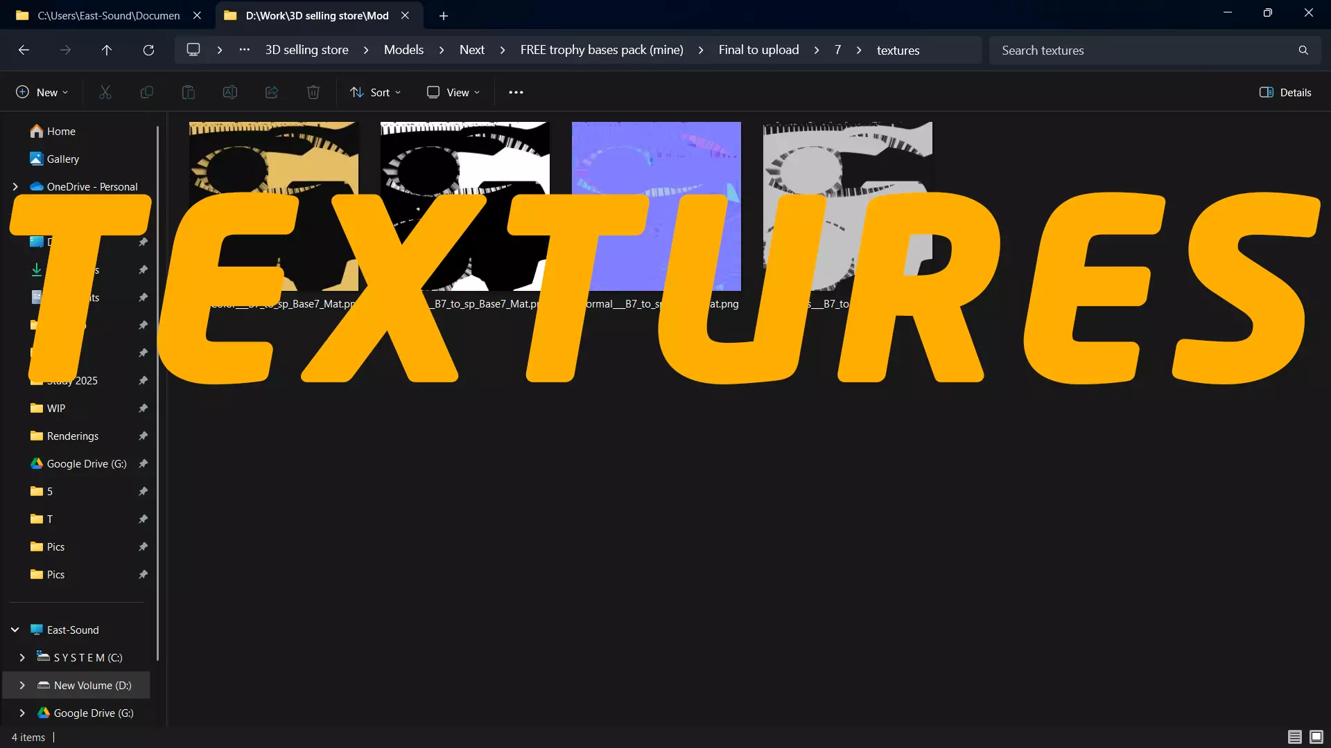 Black and Gold Trophy luxury  Award Base 3D model_4