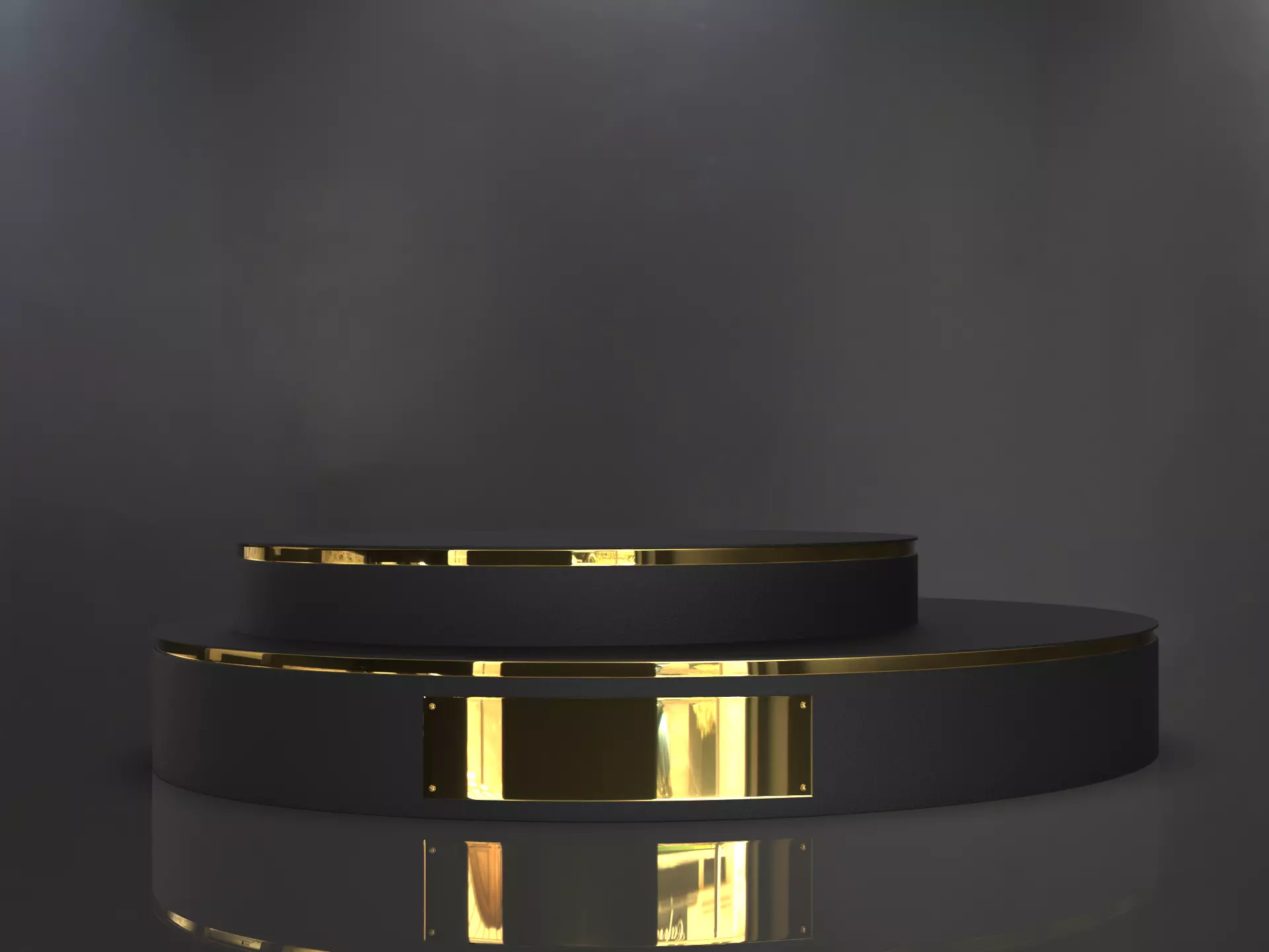 Black and Gold Trophy luxury  Award Base 3D model_6