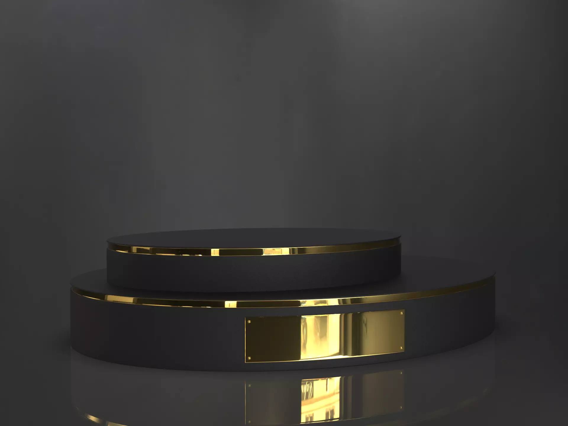 Black and Gold Trophy luxury  Award Base 3D model_5