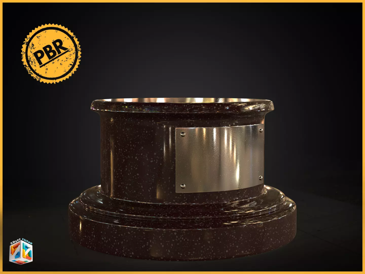 Free Trophy Award Base Free 3D model_10