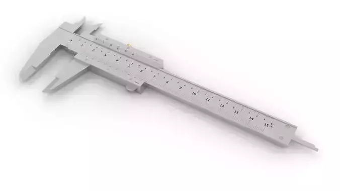 High-Quality Vernier Caliper 3D Model  Precision Measuring Tool