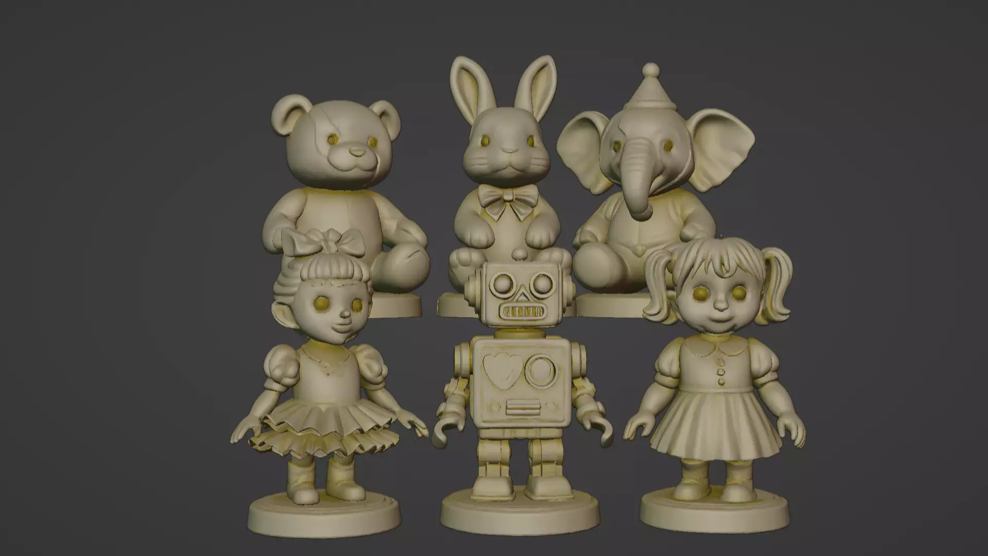 Beautiful Toys Six Pack Print Ready STL Bundle 3D print model