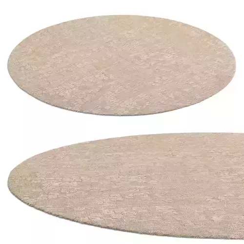 Chana Wool Rug Wheat round