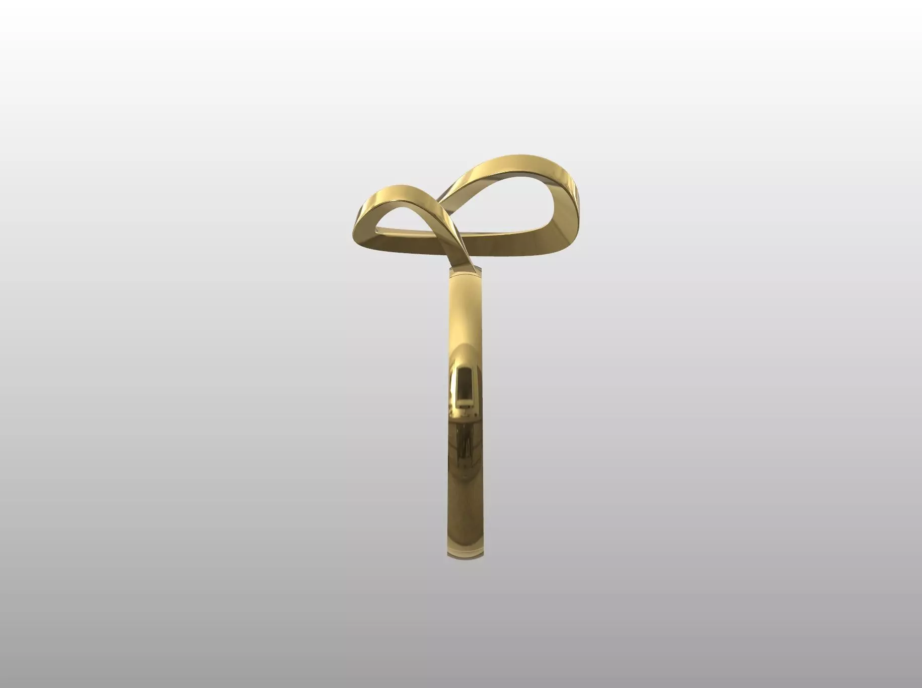 Infinity Knot Ring 3D print model_5