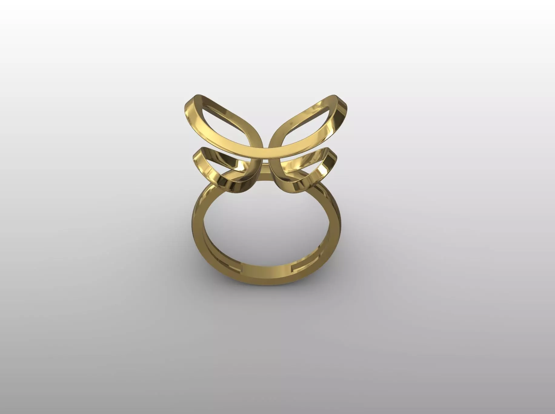 Infinity Knot Ring 3D print model_1