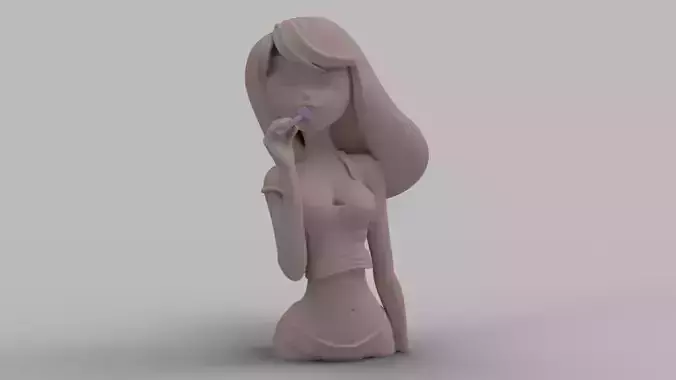 Stylized Cute Pin-Up Girl