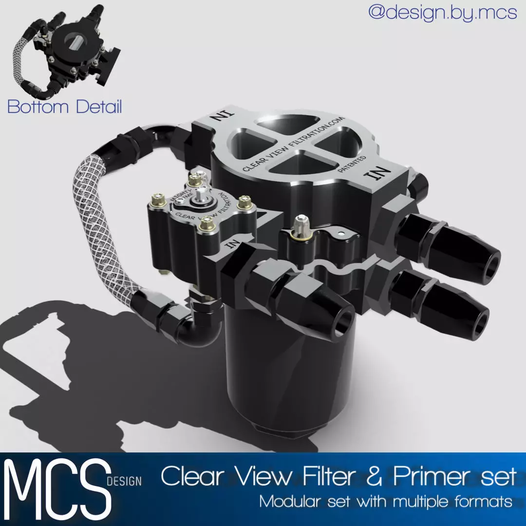 Clear View Filter N Primer set 3D print model