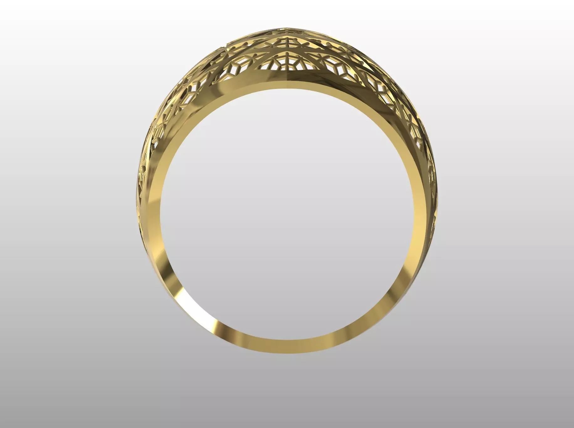 Lattice Embrace Ring 3D print model_3