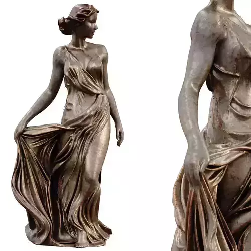 Roman Girl Statue  set 766