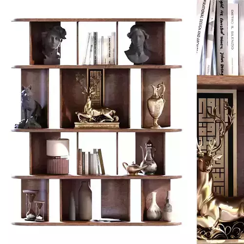 Shelf Partition with Statue set 773
