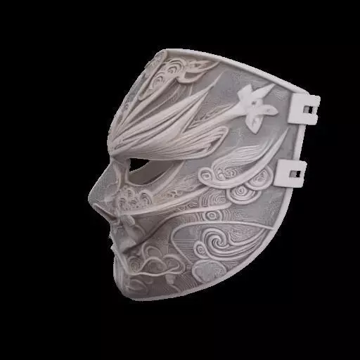 Ornate Asian-Inspired Mask 3D print model_24