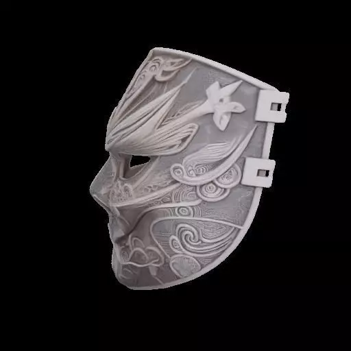 Ornate Asian-Inspired Mask 3D print model_23