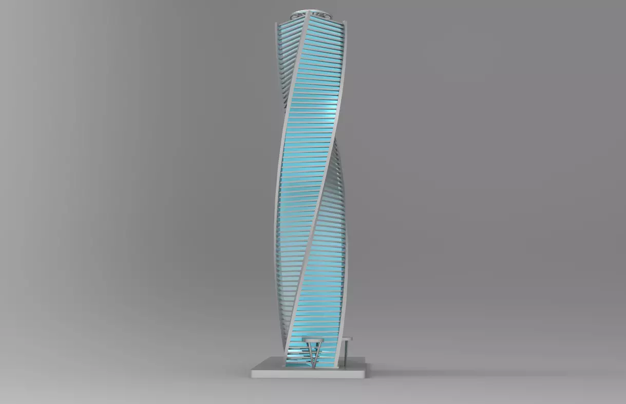 3D model of Al Majdoul Tower in Riyadh KSA 3D print model_6