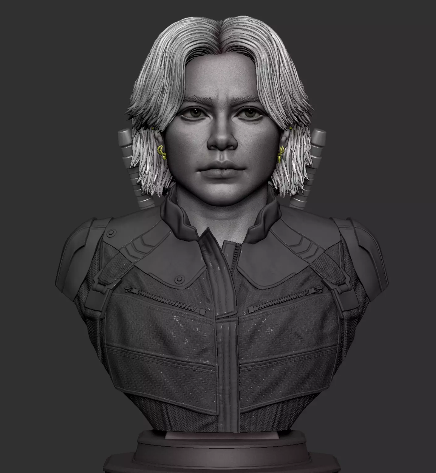 Florence Pugh-Yelena Belova Bust 3D print model_4