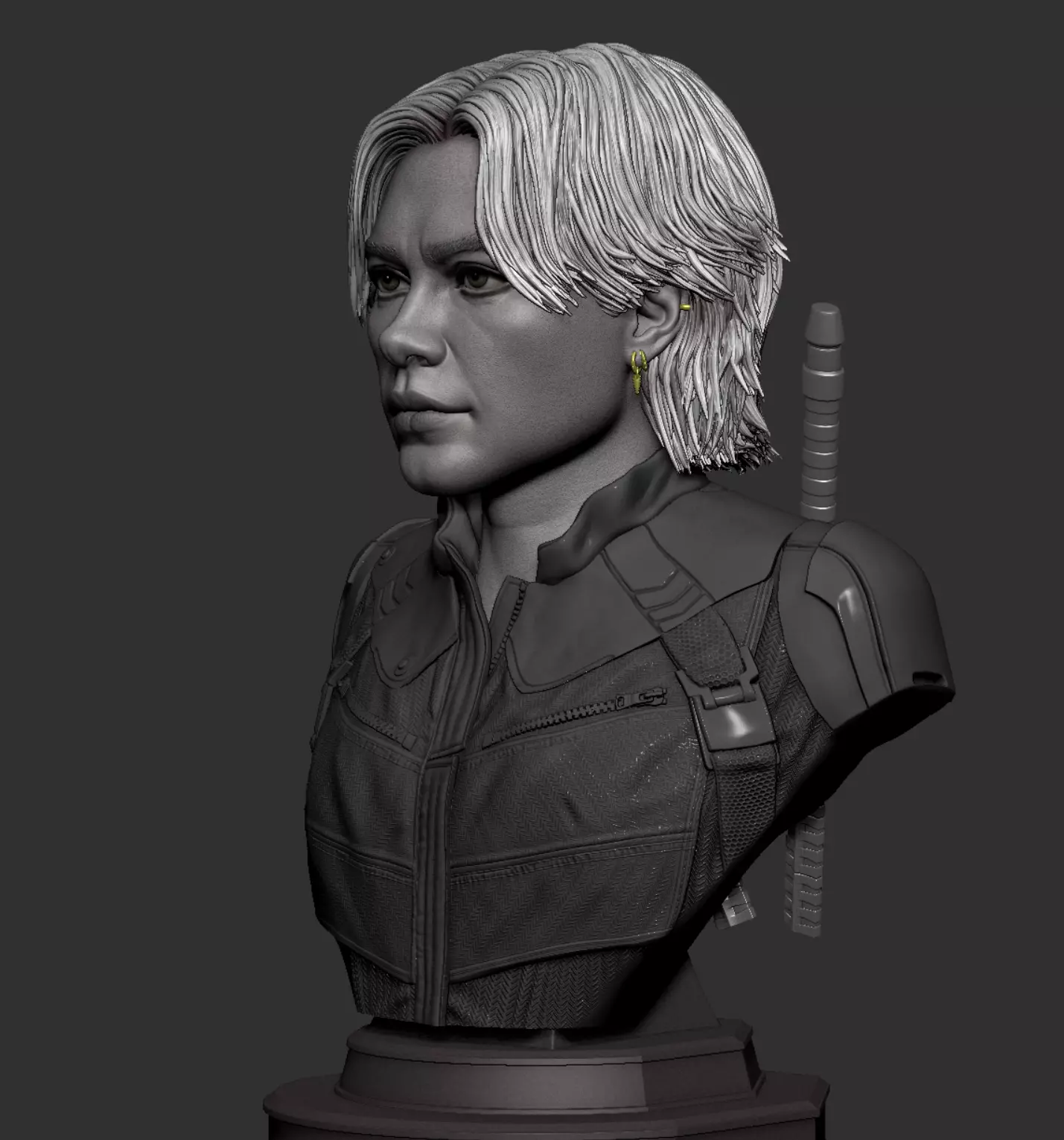 Florence Pugh-Yelena Belova Bust 3D print model_5