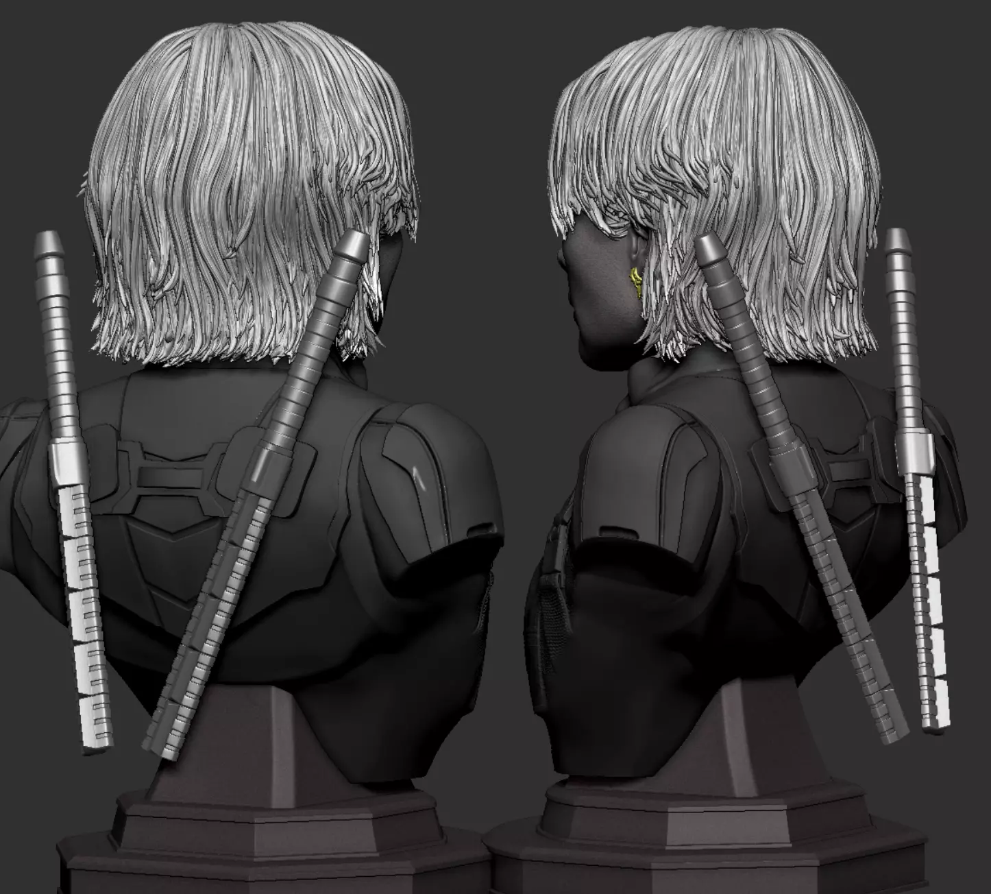 Florence Pugh-Yelena Belova Bust 3D print model_7