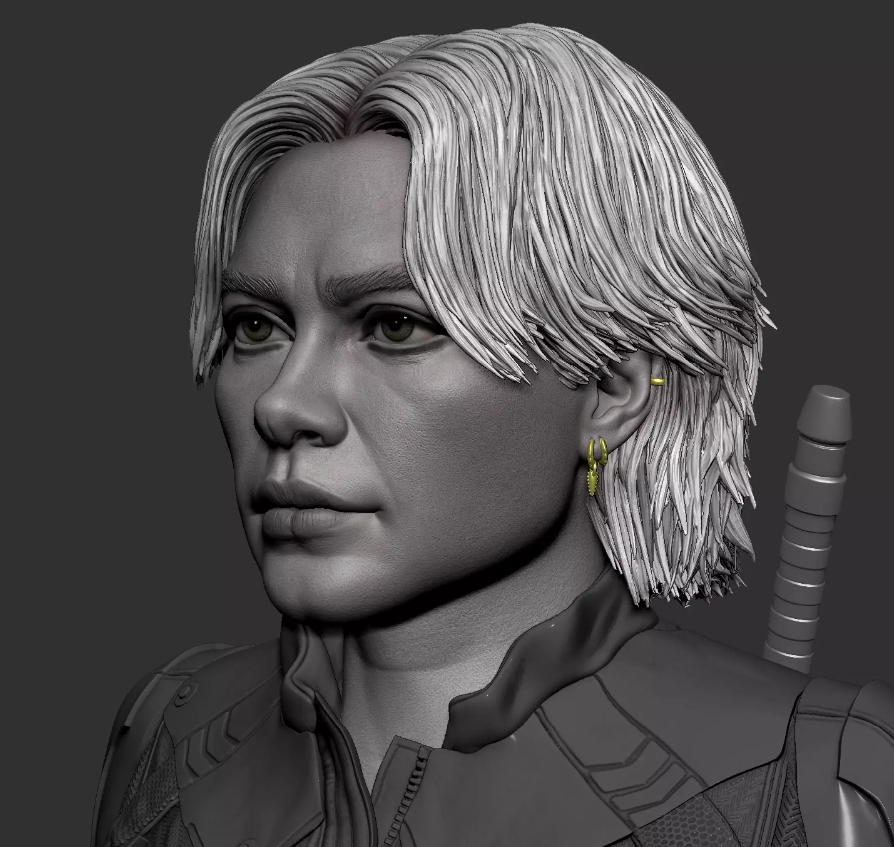 Florence Pugh-Yelena Belova Bust 3D print model_2