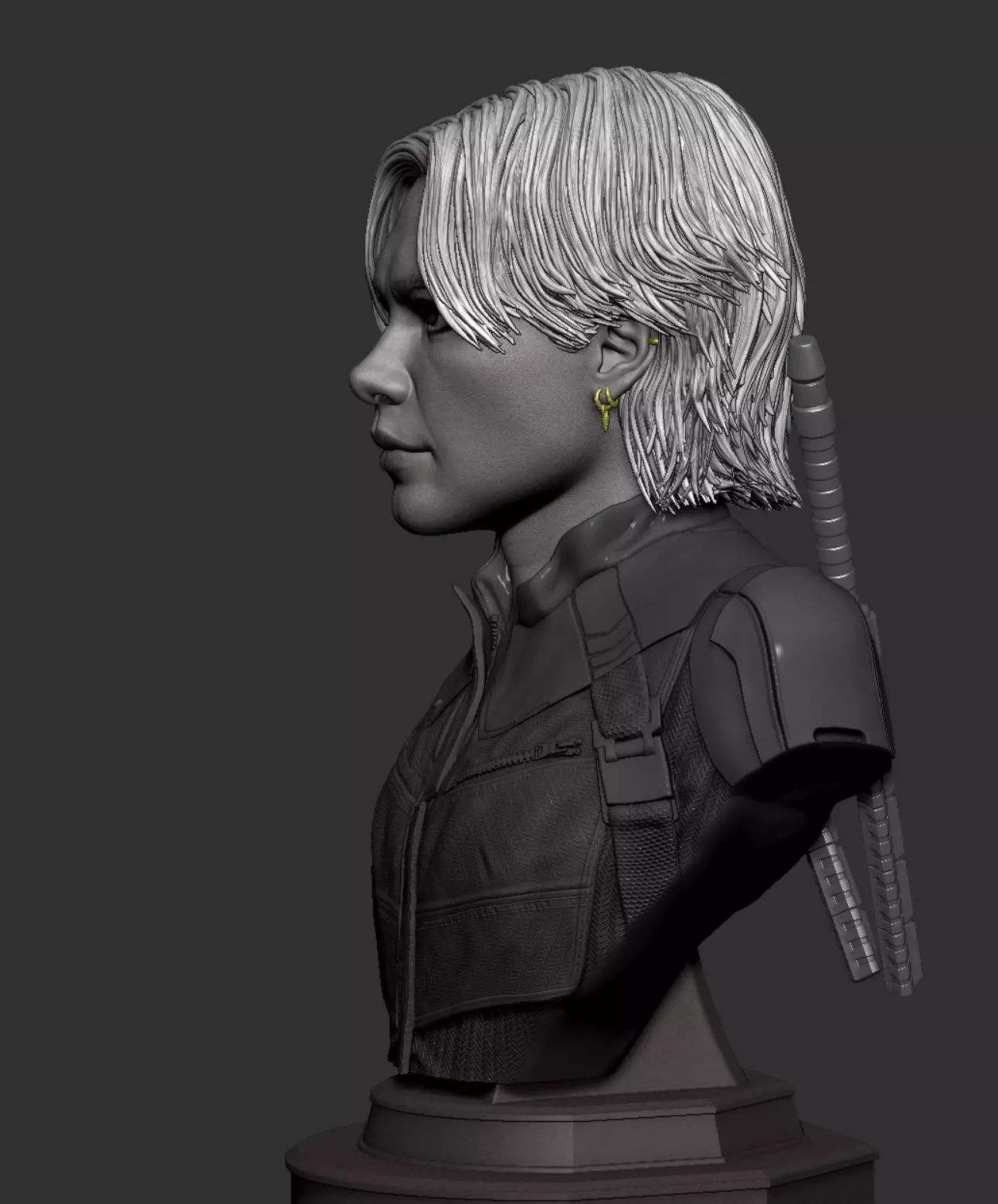 Florence Pugh-Yelena Belova Bust 3D print model_6