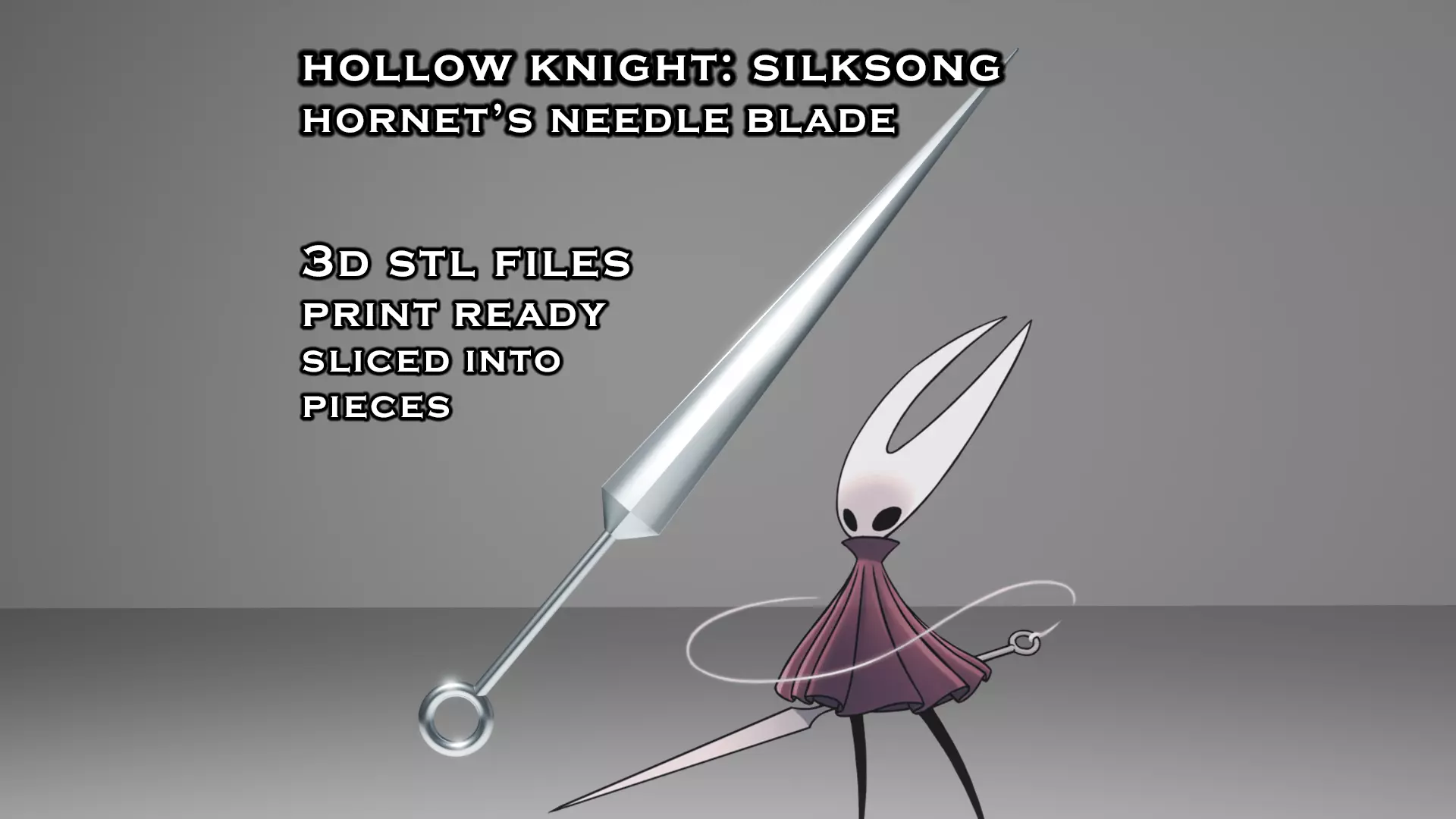 Hornet Needle - Hollow Knight Silksong -- 3D Printable 3D print model
