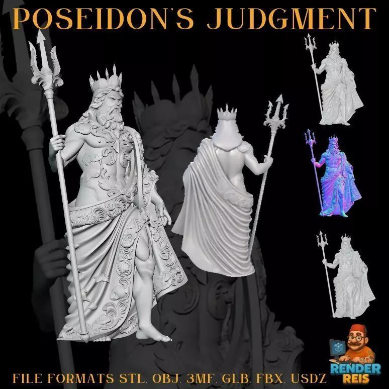 Poseidons Judgment 3D print model