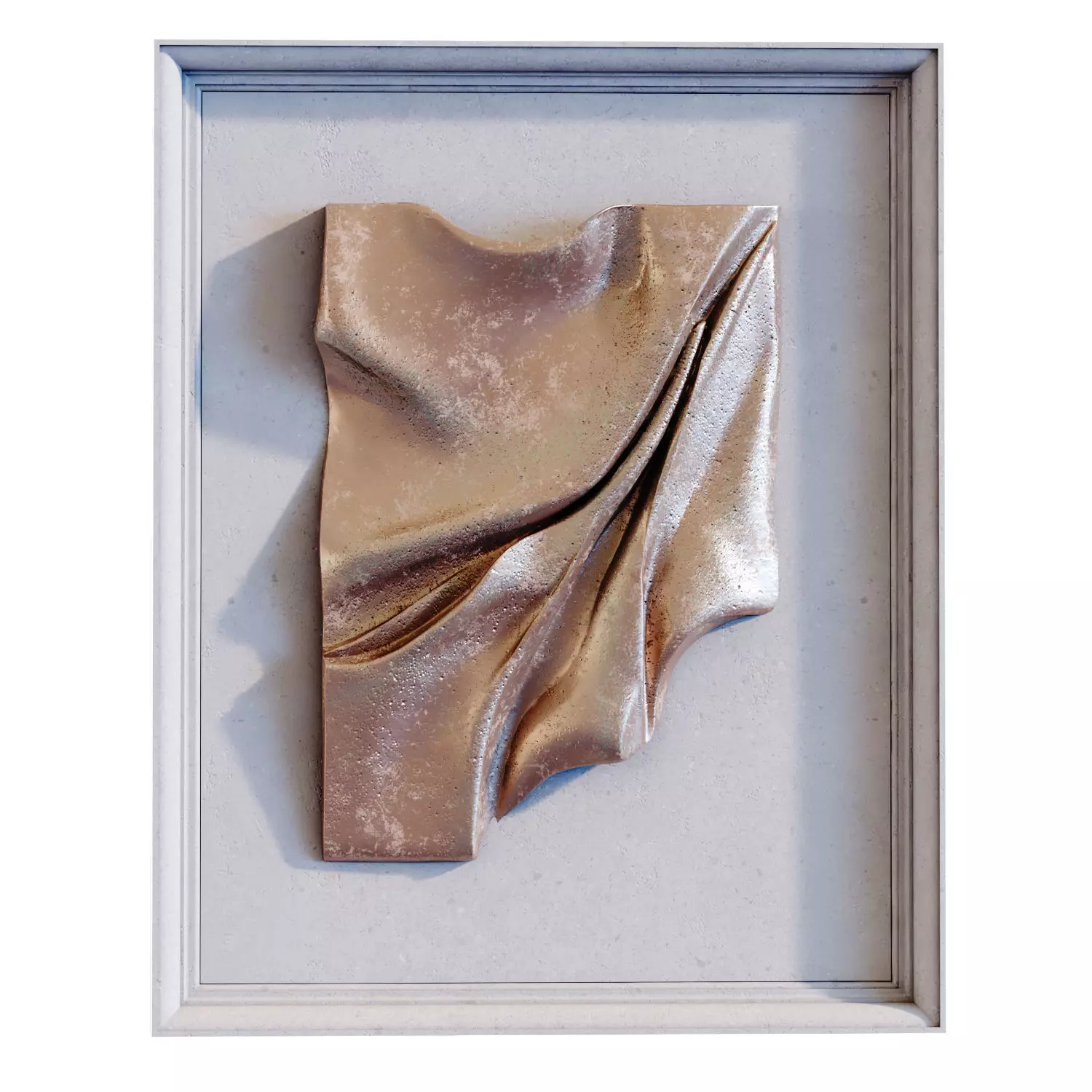 modern 3d frame wave set 779 Low-poly 3D model