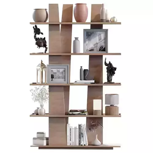 Modern shelf and rack set 778