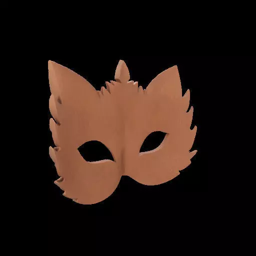 Ornate Wooden Animal Mask 3D print model_11