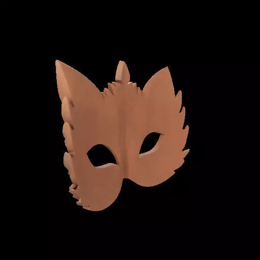 Ornate Wooden Animal Mask 3D print model_12
