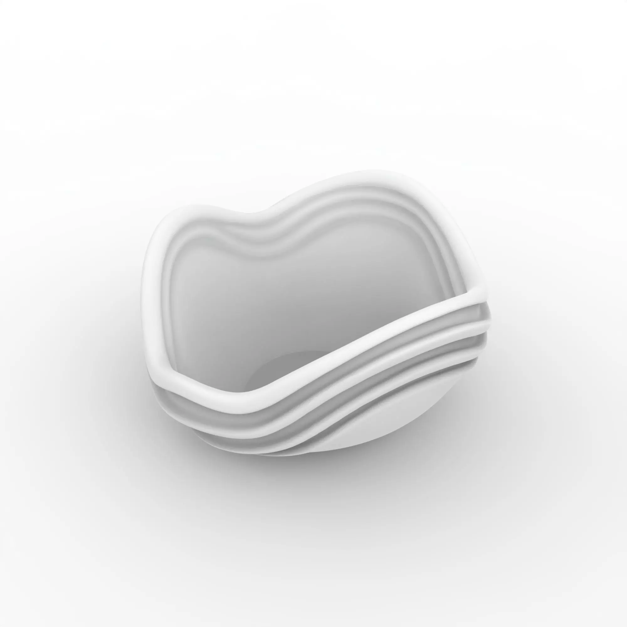 Abstract Wave Bowl 3D Printable Model- 3D print model_5