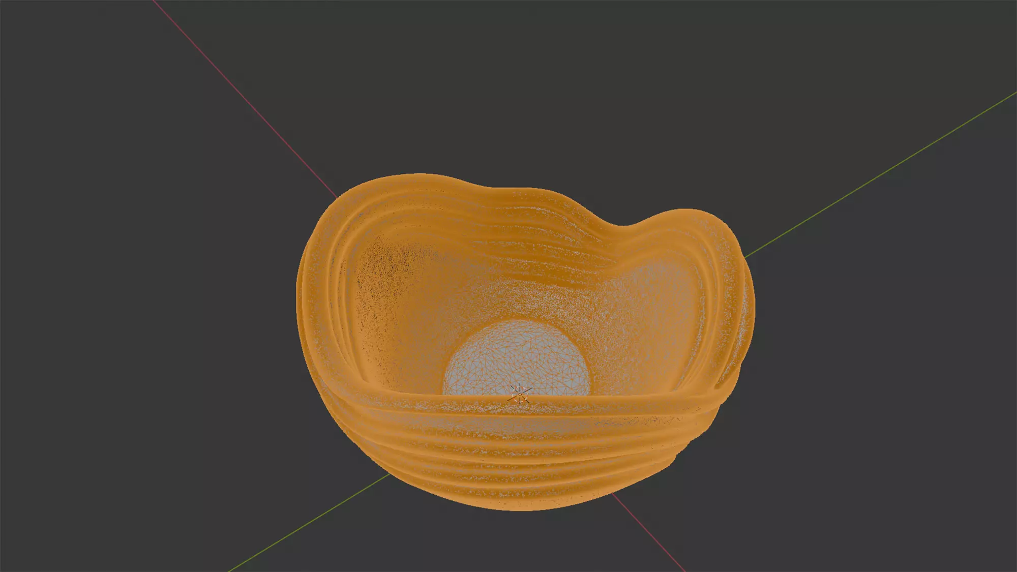 Abstract Wave Bowl 3D Printable Model- 3D print model_7