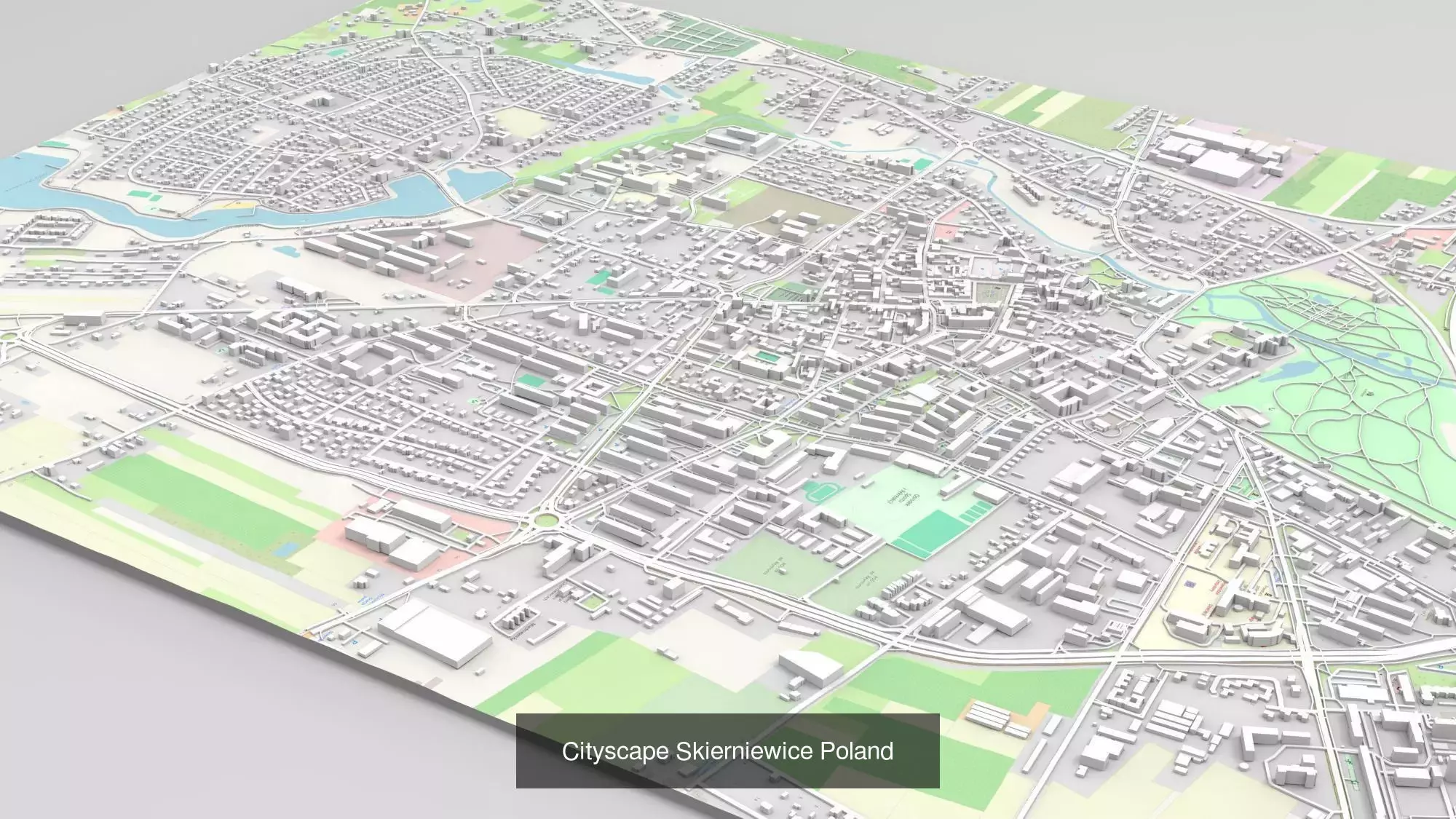  6 cityscapes of Poland  3D Model Collection_10