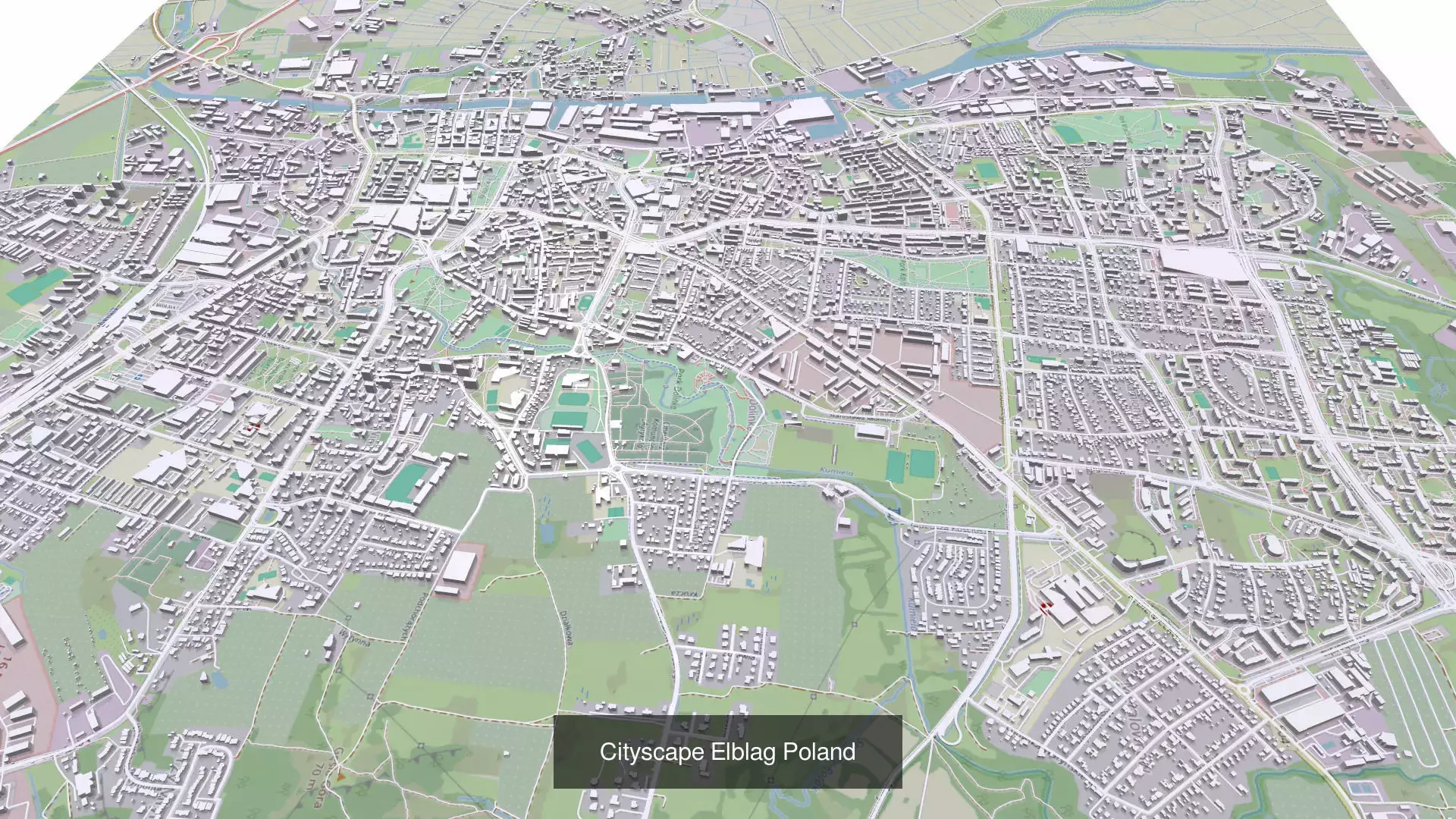  6 cityscapes of Poland  3D Model Collection_7