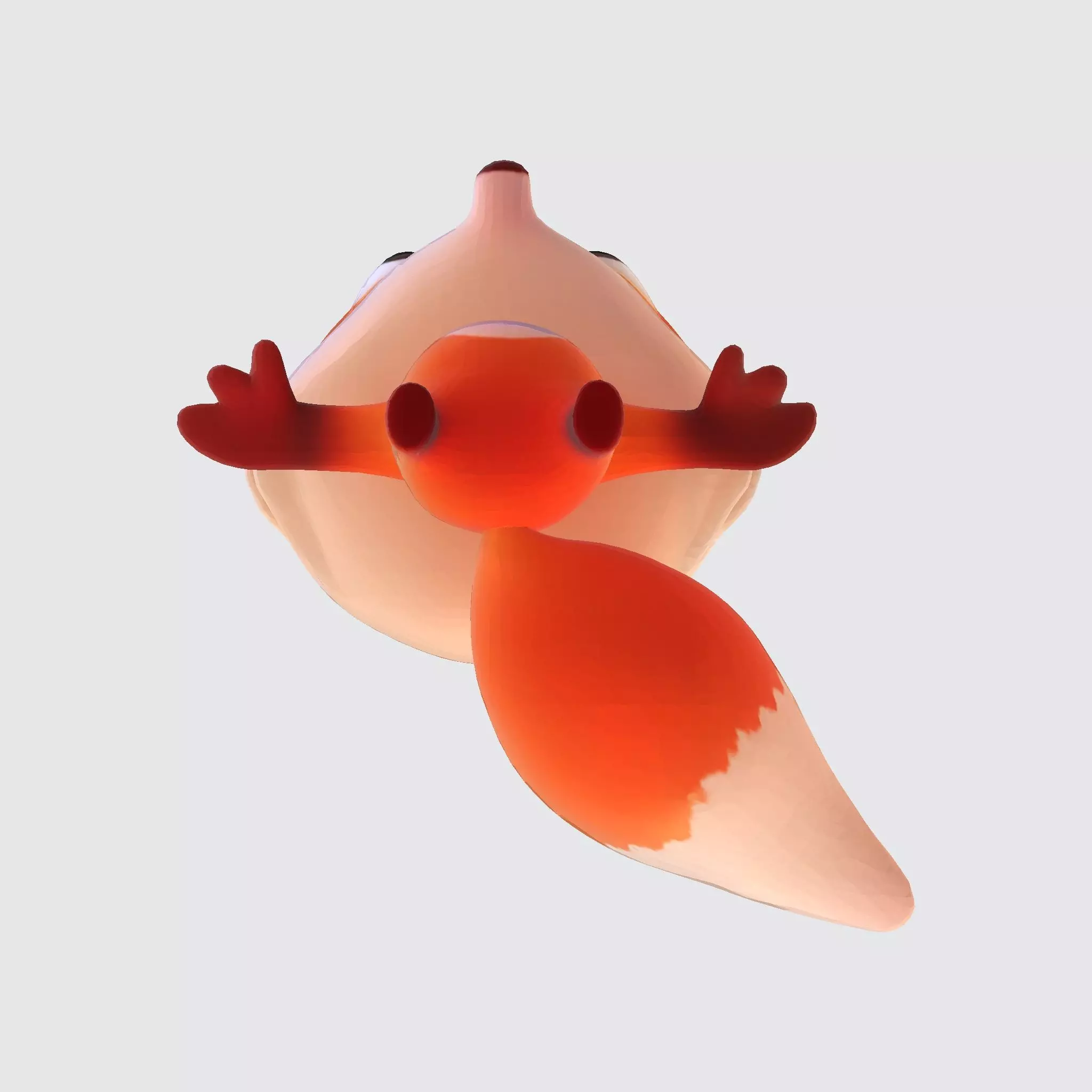 Low-Poly Stylized Fox Figurines Low-poly 3D model_18