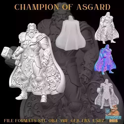 Champion of Asgard 3D print model
