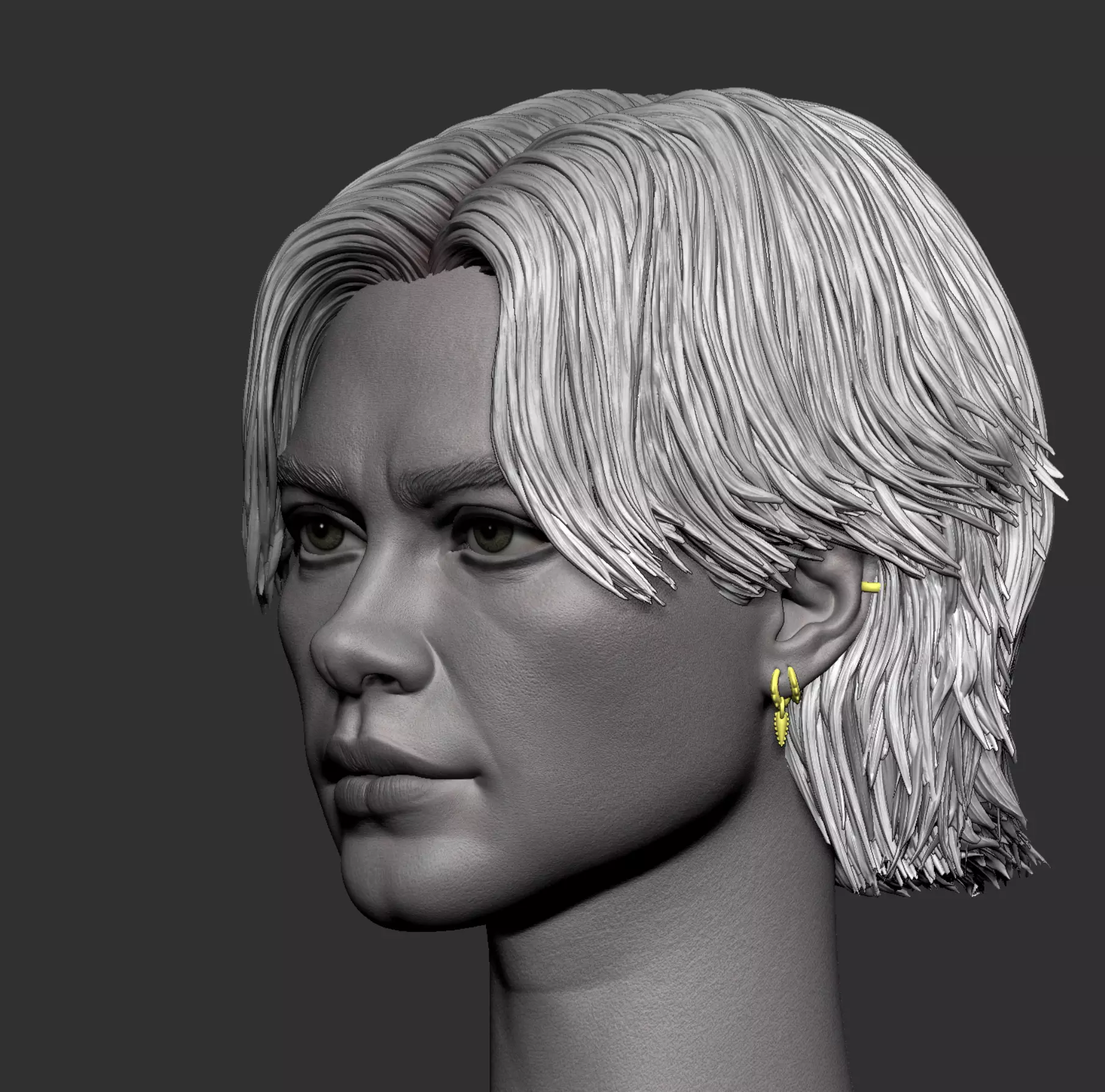 Florence Pugh-Yelena Belova Head 3D print model_2