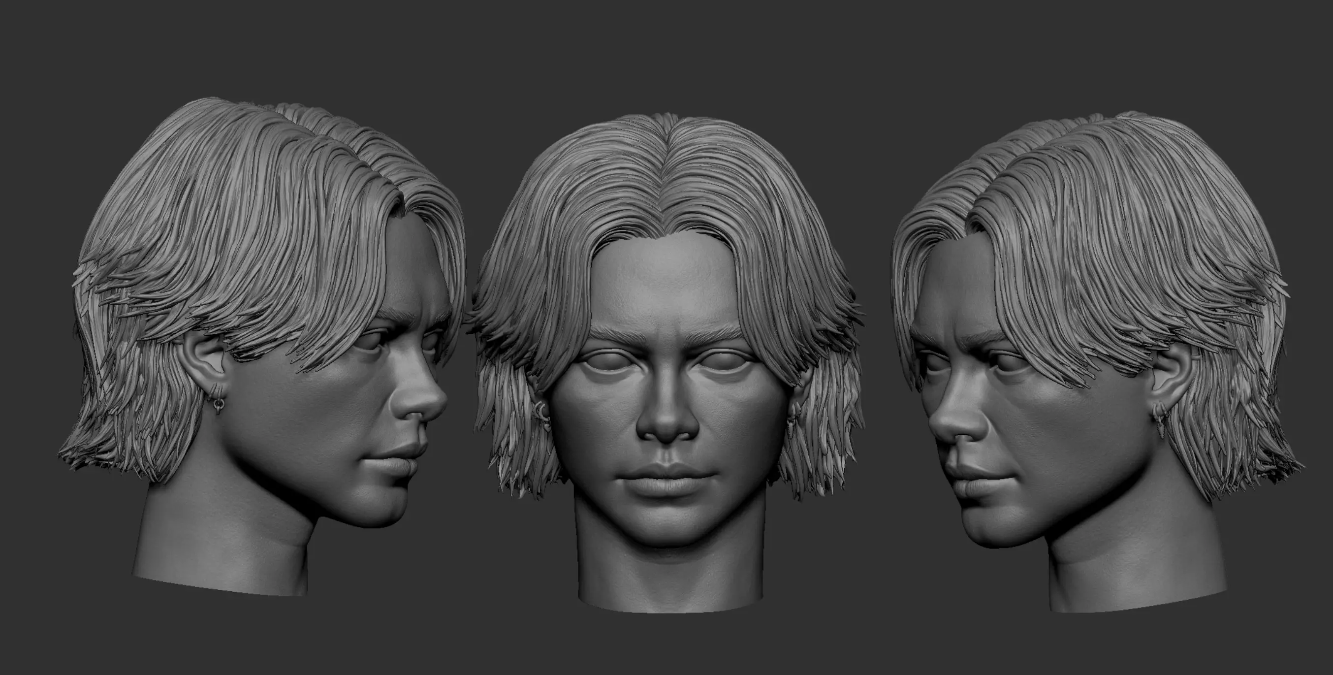 Florence Pugh-Yelena Belova Head 3D print model_7