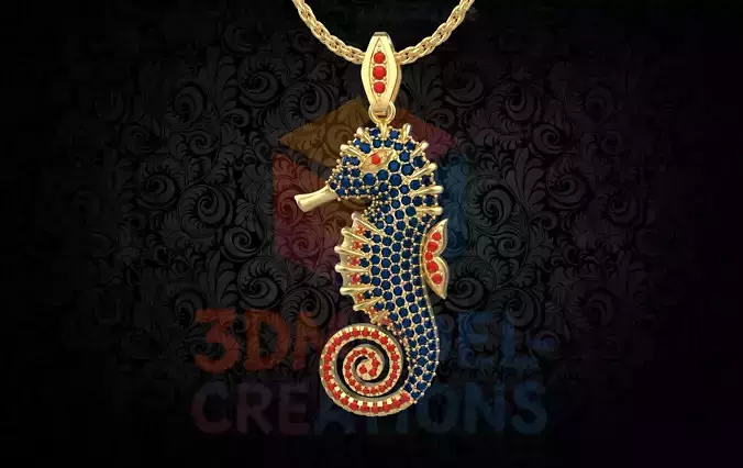 SBPS001 Stunning SeaHorse Pendent 