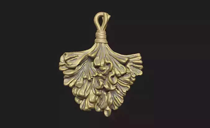 Ginko Floral leave petal wild organic simple modern symbol girl