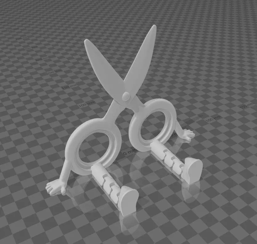 Sewing Machine and Scissors Flexible Seating Models 3D Printable 3D print model_3