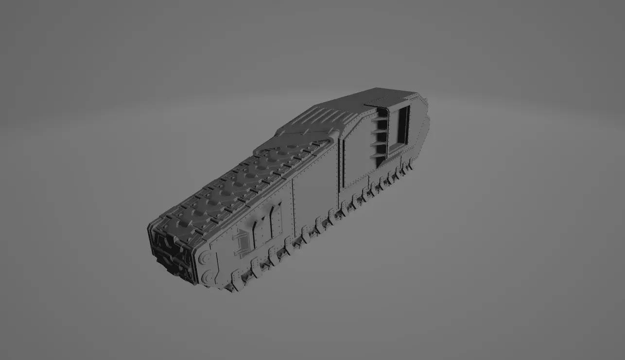 Automaton Annihilator Tank Modular 3D Printable 3D print model_8