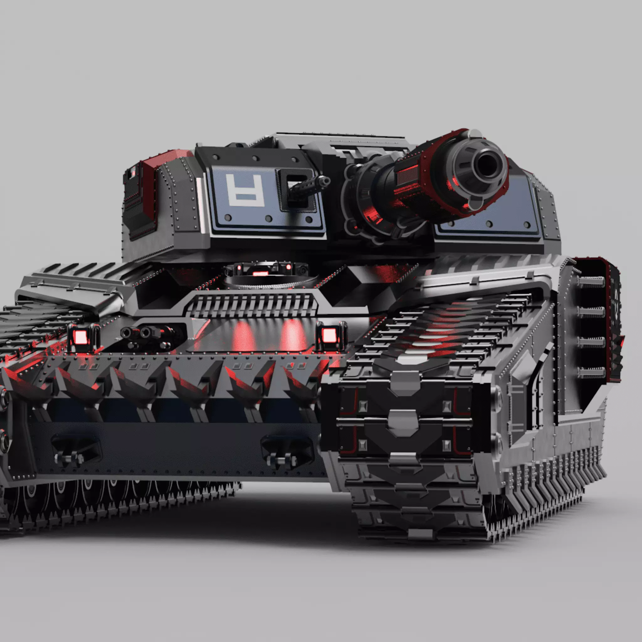 Automaton Annihilator Tank Modular 3D Printable 3D print model_3