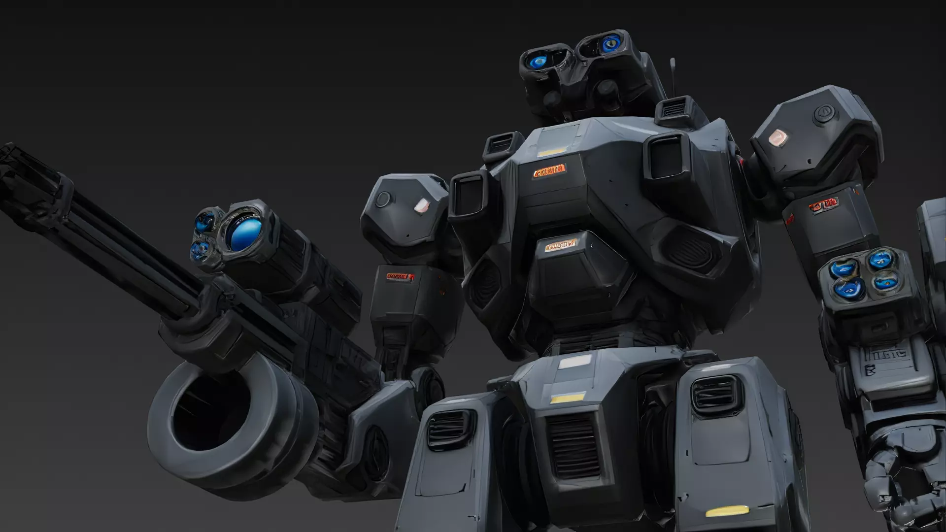 Sci-Fi Combat Robot Pack PBR 3D Models Low-poly 3D model_26