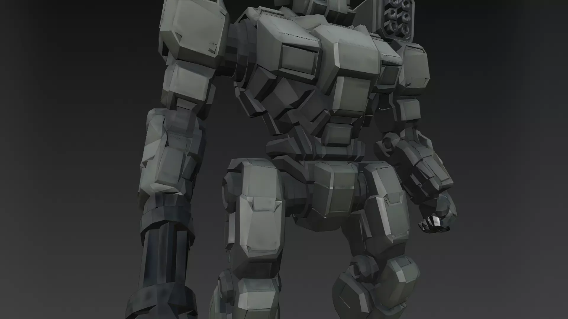 Sci-Fi Combat Robot Pack PBR 3D Models Low-poly 3D model_19