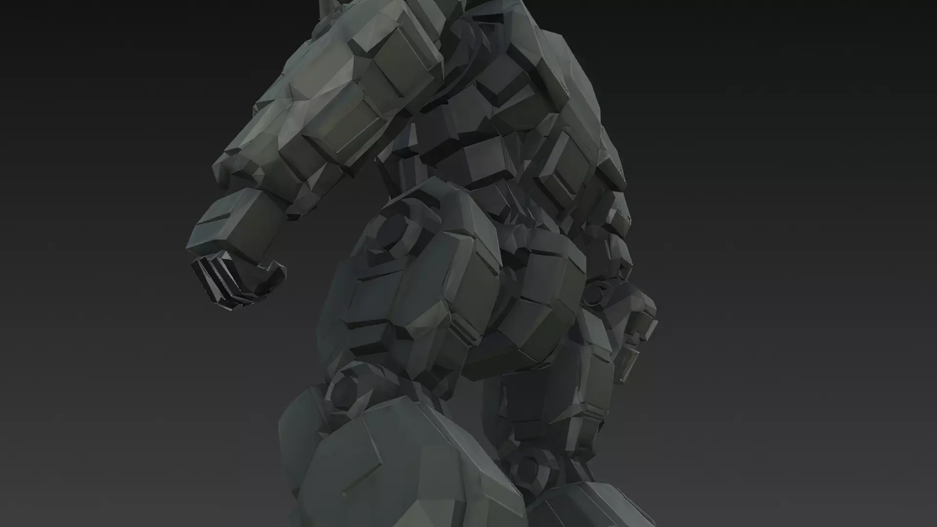 Sci-Fi Combat Robot Pack PBR 3D Models Low-poly 3D model_21