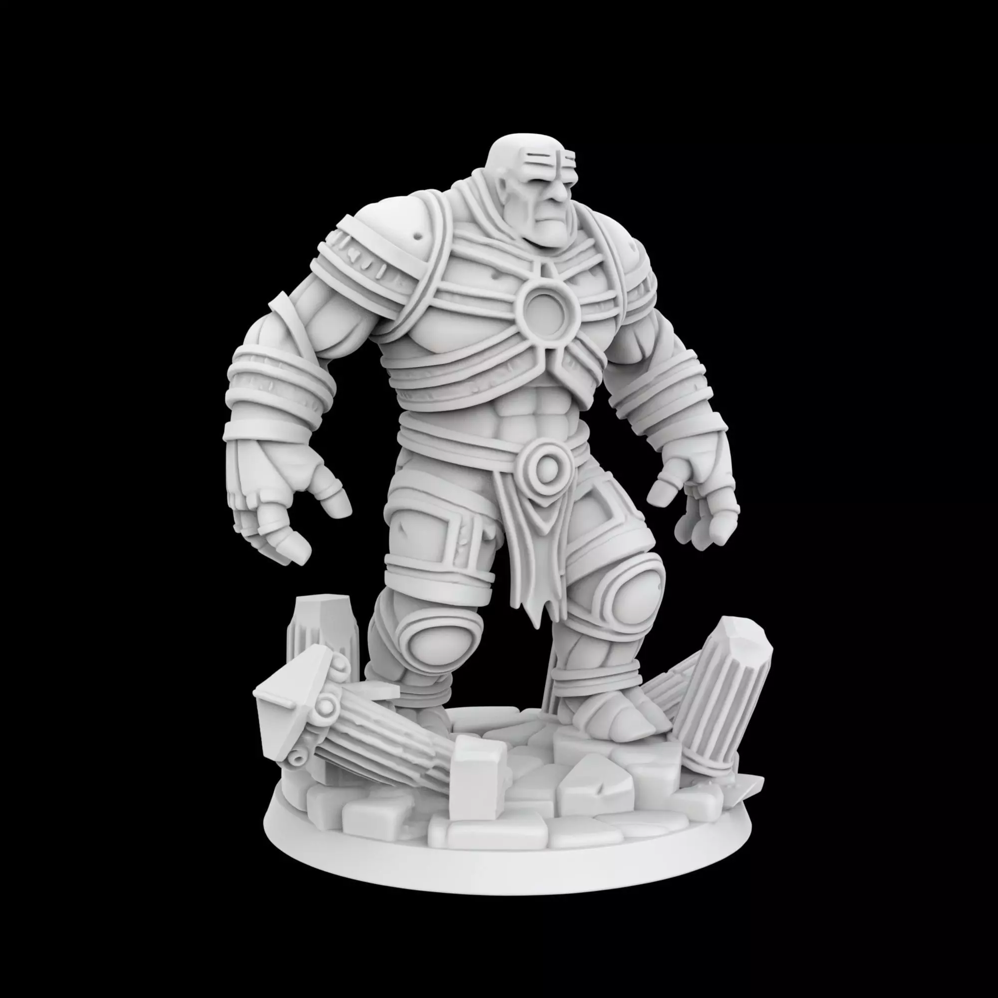 Ancient Golem Guardian 3D Printable Miniature 3D print model
