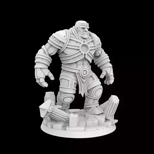 Ancient Golem Guardian 3D Printable Miniature