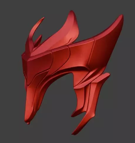 Yone Mask FromLeague of Legends 3D print model_1