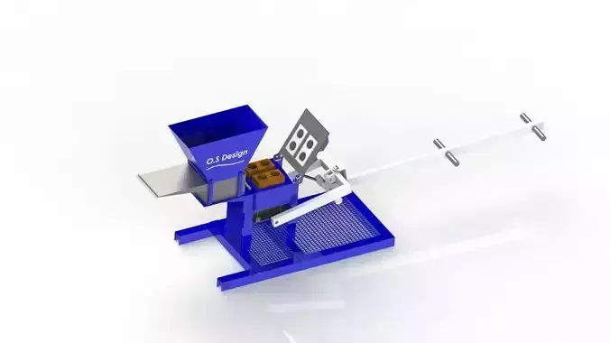 brick making machine 3D print model
