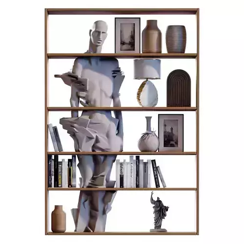Modern shelf and rack set 786