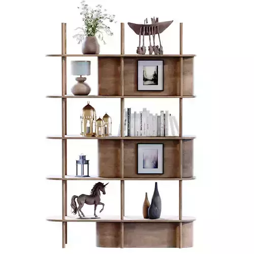 Modern shelf and rack set 787